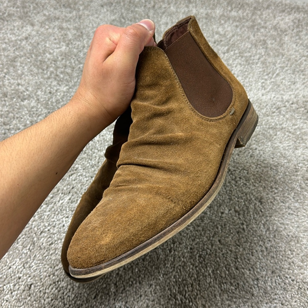 Brown Suede Chelsea Boots